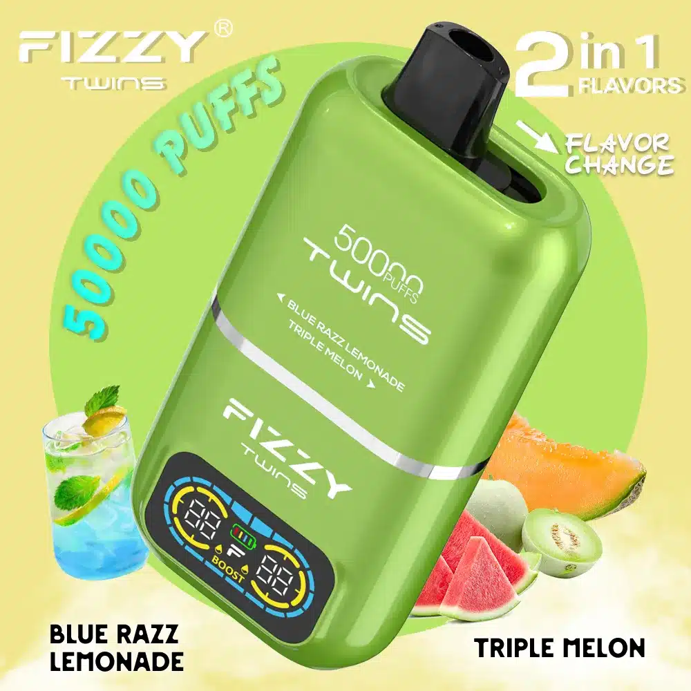Banana Fizzy Twins Dwusmakowe 50000 Puffs