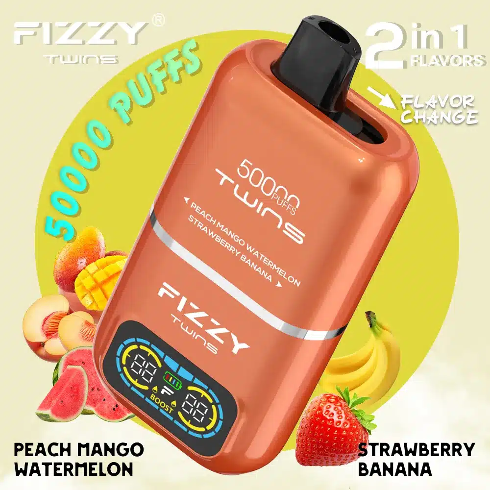 Banana Fizzy Twins Dwusmakowe 50000 Puffs