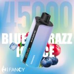 Disposable vape featuring Blue Razz Ice flavor