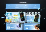 jednorazowy e papieros maskking icex 40000 3 poziomy mocy ice & nic