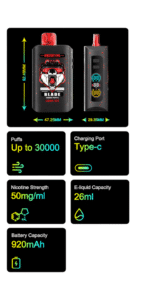 Merrymi Blade 30000 Puffs – E Papieros 30k Dla Wymagających Użytkowników
