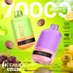 HiFancy Super 70000 Puffs - Grape Burst Kumquat Lemon